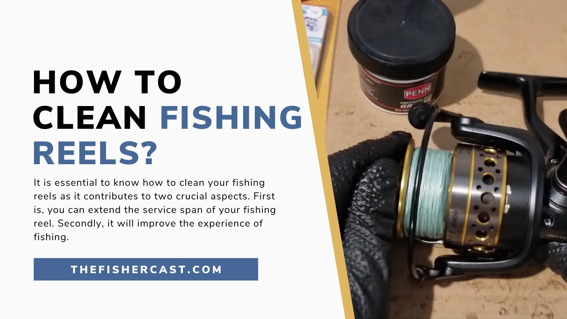 How to clean fishing reels