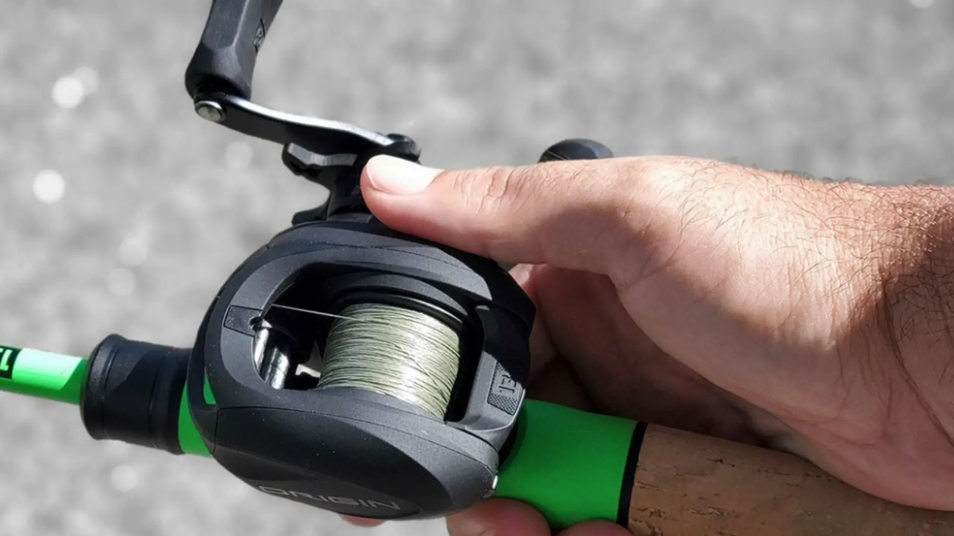 Complete the spooling of baitcaster reel